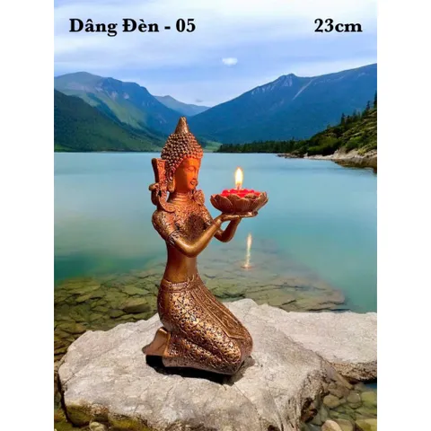 1 TƯỢNG CHƯ THIÊN DÂNG ĐÈN NẾN CAO 23CM