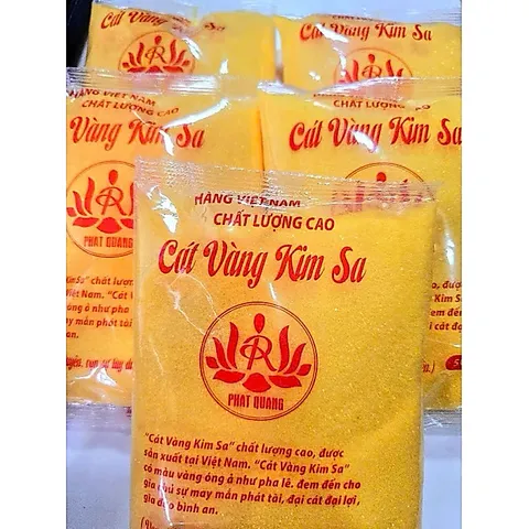 Cát Kim Sa Vàng Đặt Lư Hương Thờ Cúng Loại 500 gram , Loại 1000 gram CÓ BỊCH CHO KHÁCH LỰA TRẰNG VÀNG 840478