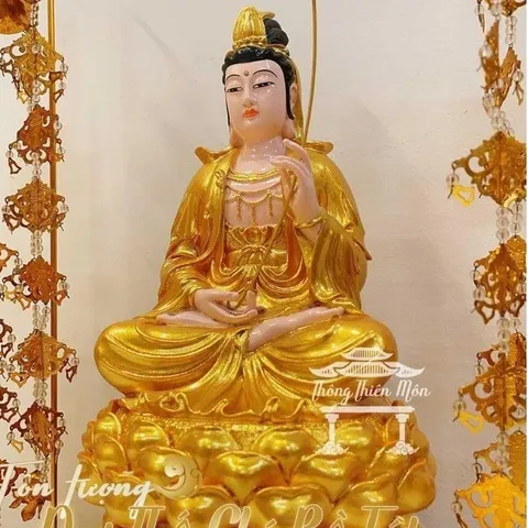 Tôn tượng Tây Phương Tam Thánh 30cm cực đẹp 3 tượng MÀU VÀNG 840502