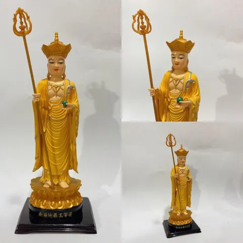 Tượng Địa Tạng Vương Bồ Tát Đứng Cao 30cm Nhiều Màu Bằng Composite 840509