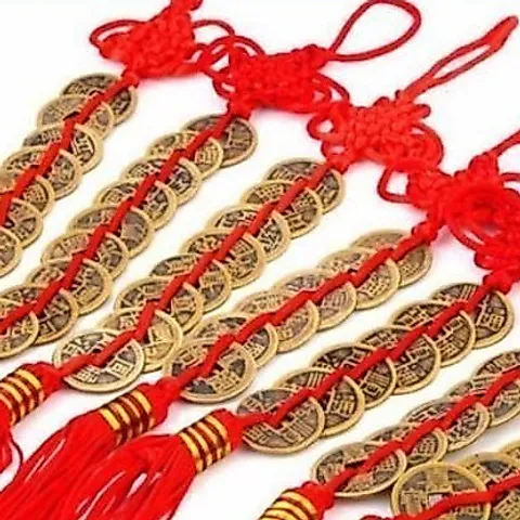 Chuỗi đồng xu Ngũ Đế phong thủy chiêu tài rước lộc may mắn, dây xu ngũ đế - xâu 5 xu 840536