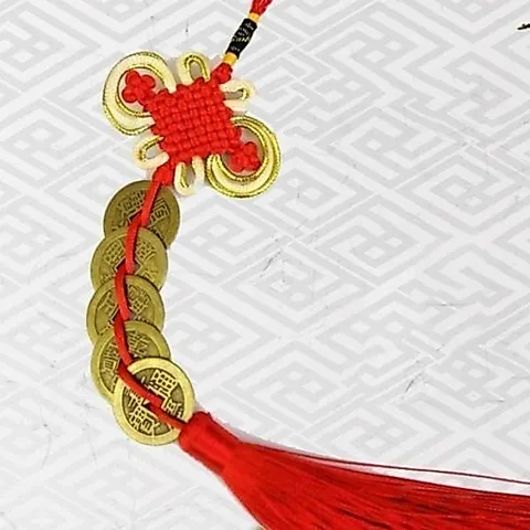 Chuỗi đồng xu Ngũ Đế phong thủy chiêu tài rước lộc may mắn, dây xu ngũ đế - xâu 5 xu 840536