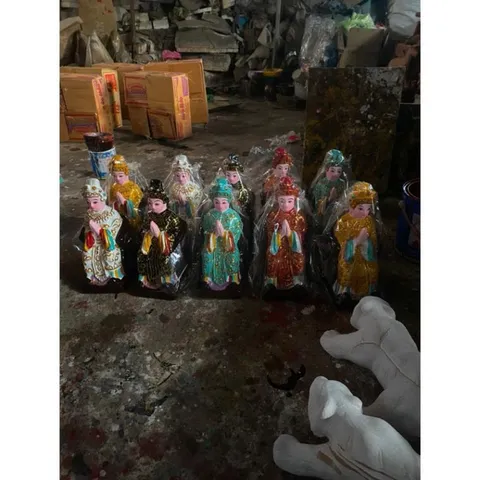 Tôn tượng Bà ngũ hành 5 màu 27cm đất nung đẹp 840545