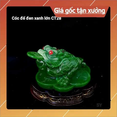 Cóc ( thiềm thừ ) bột đá cao cấp ngang 12cm, cao 8cm nhiều màu 840571