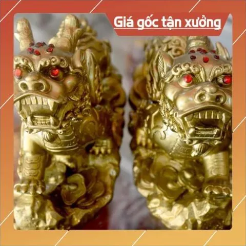 Cặp tượng Tỳ Hưu phong thủy,chiêu tài lộc cao 12cm 840570