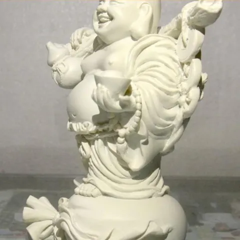 Tượng ngài Di Lặc Bồ Tát cầm hồ lô cao 13cm-nhiều mẫu cực đẹp 840578