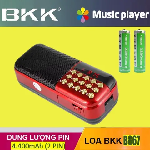 Loa Thẻ Nhớ, Nghe Kinh Phật BKK B867 (Kèm 2 Pin) có hoả tốc 840599