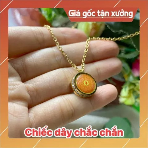 DÂY CHUYỀN CHÚ LĂNG NGHIÊM TITAN ĐÍNH ĐÁ(mặt dây 1.4cm) 840600