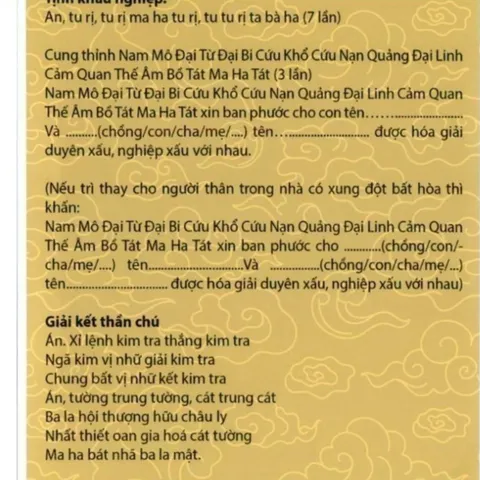 TO58 - Kinh Sám Hối Kinh Phật Cầu Siêu Cho Oan Gia Trái Chủ Nhờ Oai Lực A Di Đà Phật & giải kết thần chú 840612