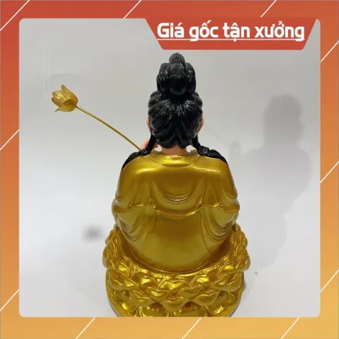 Tượng Đại Thế Chí Bồ Tát Ngồi 30cm Màu Vàng COMPOSITE 840617