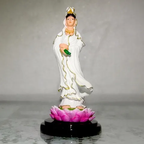 TƯỢNG NGÀI QUAN ÂM ĐỨNG 13CM COMPOSITE NHIỀU MÀU 840636