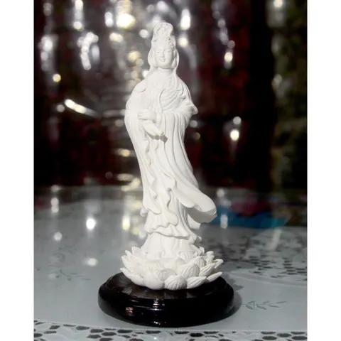 TƯỢNG NGÀI QUAN ÂM ĐỨNG 13CM COMPOSITE NHIỀU MÀU 840636