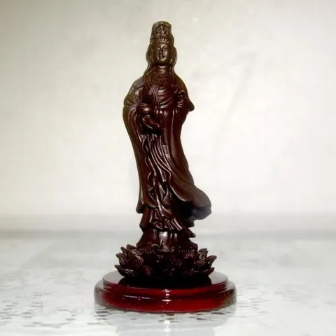 TƯỢNG NGÀI QUAN ÂM ĐỨNG 13CM COMPOSITE NHIỀU MÀU 840636
