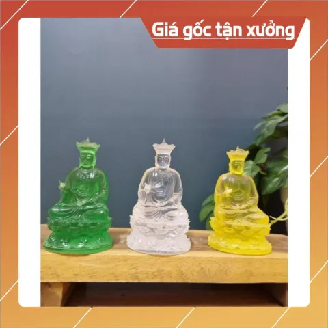Tượng Địa Tạng vương bồ tát mini 7cm composite nhiều màu 840635