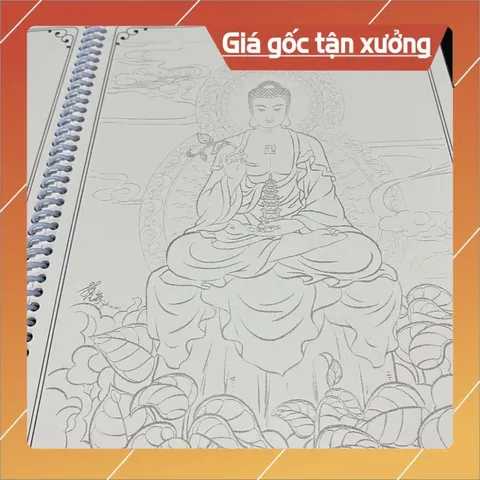 VỞ TÔ TRANH HÌNH ĐỨC PHẬT, BỒ TÁT A4 (TẶNG KÈM VIẾT) 840653