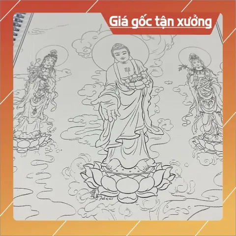 VỞ TÔ TRANH HÌNH ĐỨC PHẬT, BỒ TÁT A4 (TẶNG KÈM VIẾT) 840653