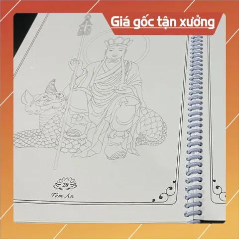 VỞ TÔ TRANH HÌNH ĐỨC PHẬT, BỒ TÁT A4 (TẶNG KÈM VIẾT) 840653