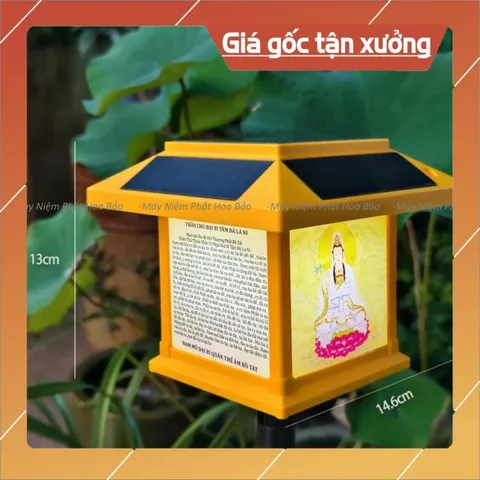 Máy Niệm Phật Năng Lượng Mặt Trời Ngôi Nhà, Có Đèn sáng ban đêm chuyên đọc tụng địa tạng 840678