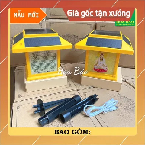 Máy Niệm Phật Năng Lượng Mặt Trời Ngôi Nhà, Có Đèn sáng ban đêm chuyên đọc tụng địa tạng 840678
