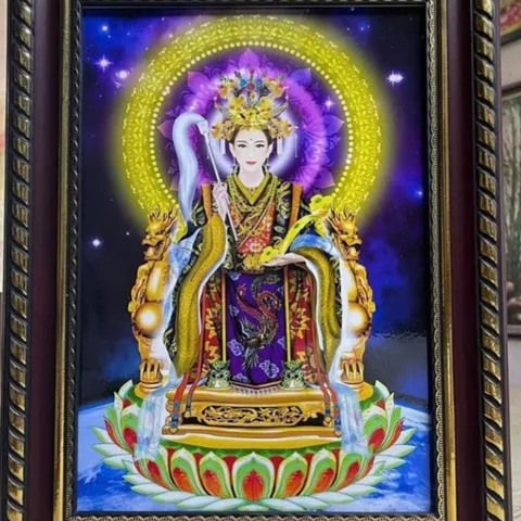 Tranh Mẹ Diêu Trì Địa Mẫu ( có khung ) đủ kích thước. Xưởng trực tiếp sản xuất  CÓ HOẢ TỐC 840738