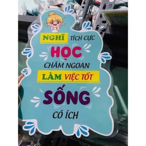2 Set tranh khẩu hiệu a3. Ép plastic bền đẹp Trang trí lớp học MẤM NON, TIỂU HỌC 840743