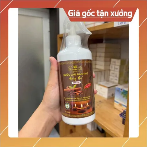 NƯỚC LAU BÀN THỜ HƯƠNG QUẾ TÀI LỘC 500ML - TẶNG CHAI XỊT NHỎ CỰC THƠM HK36 840745