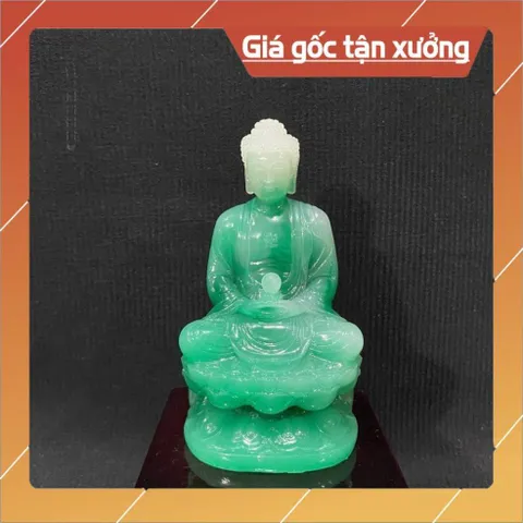 Tượng Đức Phật A Di Đà Cao 11cm Tay Cầm Ngọc  nhiều màu CAO CẤP 840762