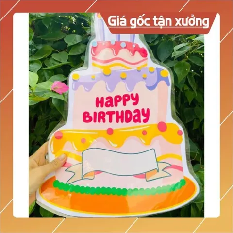TỜ Bánh kem - Bánh sinh nhật handmade trang trí lớp A3 ÉP PLASTICS CÓ KEO DÁN 30CM X 40CM 840797