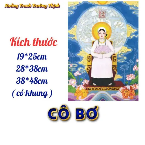 Khung Tranh CÔ BƠ - có khung hoàn thiện  có hoả tốc 3 CỠ 840809