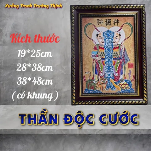 Khung Tranh THẦN ĐỘC CƯỚC - có khung  có hoả tốc 3 CỠ 840815