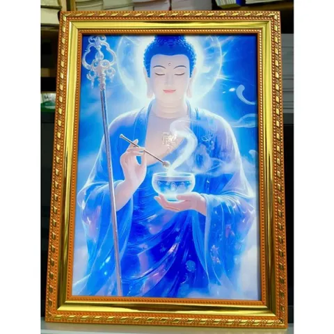 Khung  Tranh PHẬT DƯỢC SƯ treo tường hoặc thờ cúng 840822
