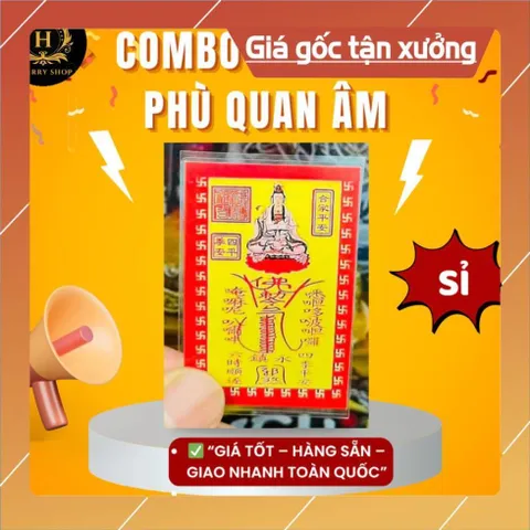 Combo Sỉ 50 Phù Mẹ Quan Âm Bình An – Phù Hộ Hộ Thân – ĐỂ Ví, Điện Thoại, Cửa – Giá Tốt đã phù 840847