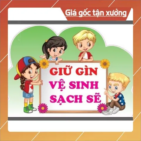 TỜ GIẤY Hiệu Lệnh Nhắc Nhở– Bảng Góc Lớp Học Kích Thước 30x40cm (Ép Plastic, Có Sẵn Băng Keo Dán) ĐẸP