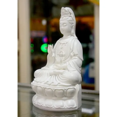 Tượng ngài Quan Thế Âm Bồ Tát ngồi cao 15cm-Nhiều mẫu NHIỀU MÀU 840860