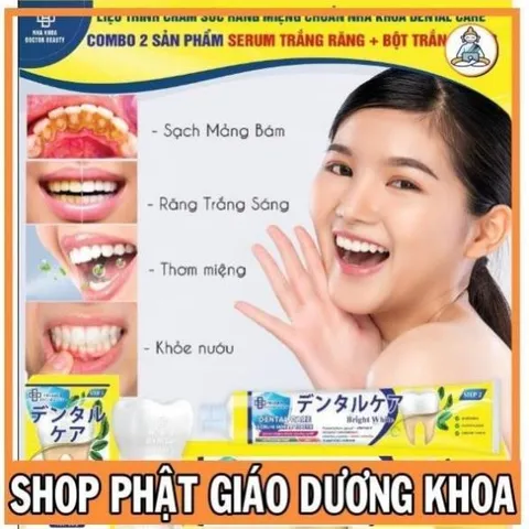 NƯỚC SÚC MIỆNG DENTALCARE, Bột trắng răng dental Kem đánh răng dental [Cam Kết Chính Hãng] 840856