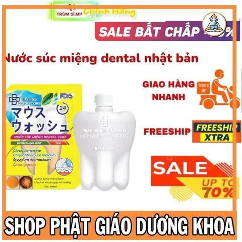 NƯỚC SÚC MIỆNG DENTALCARE, Bột trắng răng dental Kem đánh răng dental [Cam Kết Chính Hãng] 840856