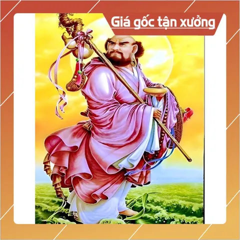 Tranh ĐẠT MA SƯ TỔ - có khung sẵn - KT 19*25cm - 28*38cm - 38*48cm cực đẹp CÓ HOẢ TỐC 840868