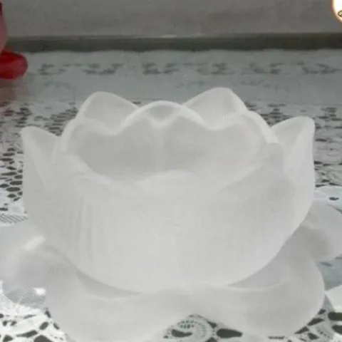 Đế hoa sen lưu ly đặt đèn cày nhiều màu cực đẹp chân rời 840882