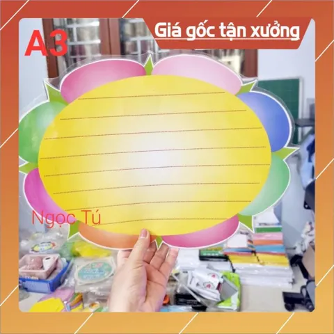 Tờ Một số hình mẫu Đồ dùng dạy học Khổ A3 (Cây hoa, bảng phụ...)