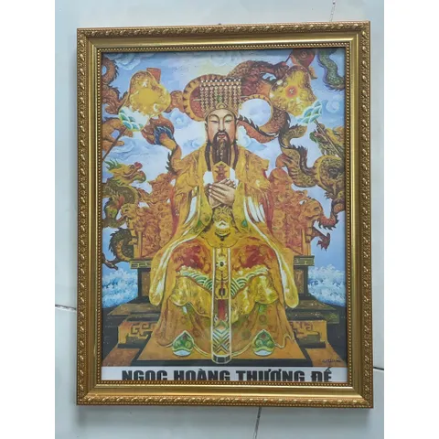 KHUNG TRANH THỜ CÚNG TRẠNG TRÌNH NGUYỄN BỈNH KHIÊM, CHA NGỌC HOÀNG THƯỢNG ĐẾ, CHA TRƯƠNG BỬU DIỆP NHIỀU SIZE ĐẸP 840900