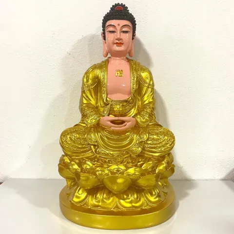 TƯỢNG Tây Phương Tam Thánh Ngồi 50cm Vàng COMPOSITE 840890