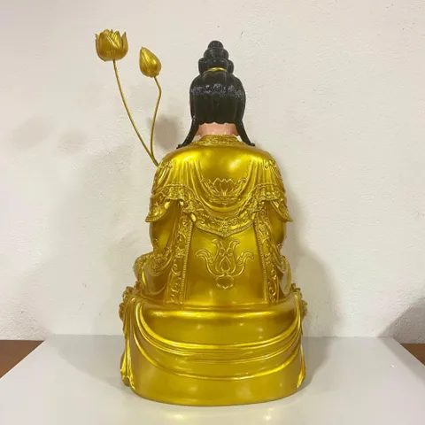 TƯỢNG Tây Phương Tam Thánh Ngồi 50cm Vàng COMPOSITE 840890