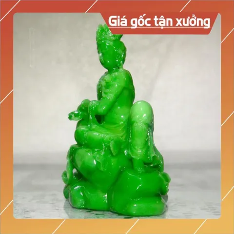 Tượng ngài Quan Thế Âm tự tại cao 13cm composite đẹp 840898