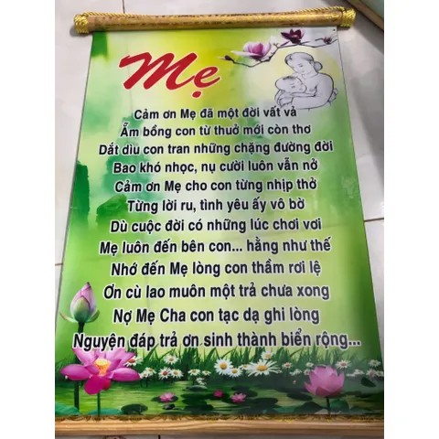 GIEO DUYÊN TRANH CUỘN  PHẬT GIÁO THỜ HOẶC TRANG TRÍ 40CM X 60CM - MẪU NGẪU NHIÊN - 9K PHÍ SÀN 840917