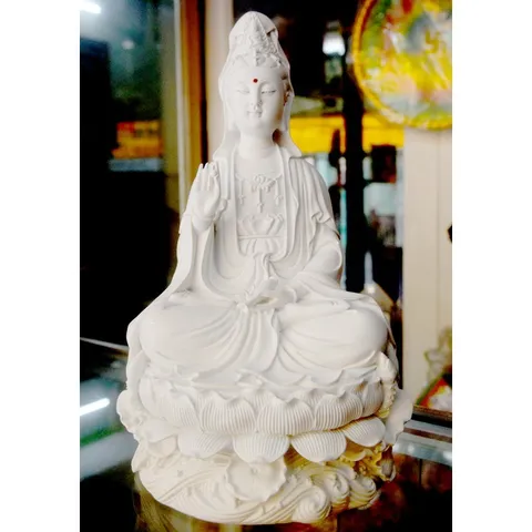 Tượng ngài Quan Thế Âm Bồ Tát ngồi cao 30cm-nhiều mẫu 840919