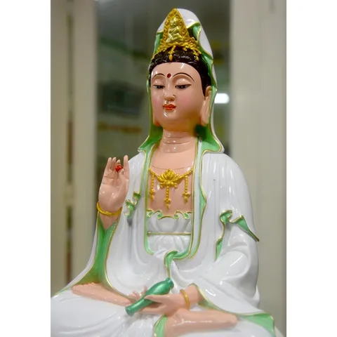 Tượng ngài Quan Thế Âm Bồ Tát ngồi cao 30cm-nhiều mẫu 840919