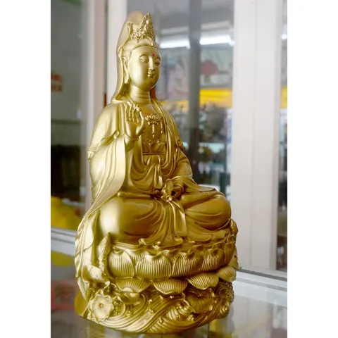 Tượng ngài Quan Thế Âm Bồ Tát ngồi cao 30cm-nhiều mẫu 840919