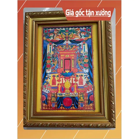 Khung Tranh thờ HỒN THIÊN SÔNG NÚI bền màu + Khung ảnh sáng đẹp 840937