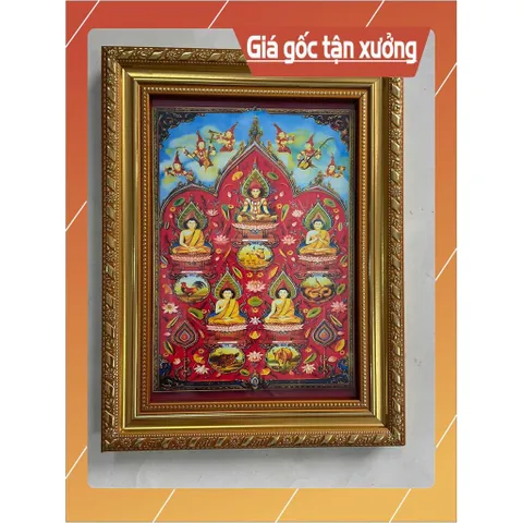 Khung Tranh thờ HỒN THIÊN SÔNG NÚI bền màu + Khung ảnh sáng đẹp 840937