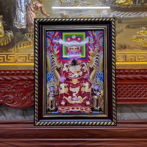 Khung Bộ tranh thờ Tứ Phủ - có khung  có hoả tốc 3 CỠ 840948